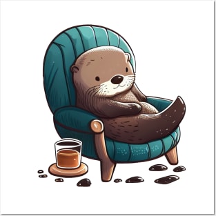 Lazing Otter Posters and Art